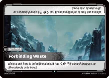 Forbidding Waste — Unleashed