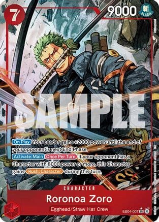 Roronoa Zoro (EB04-007) (Alternate Art) — Adventure on Kami's Island