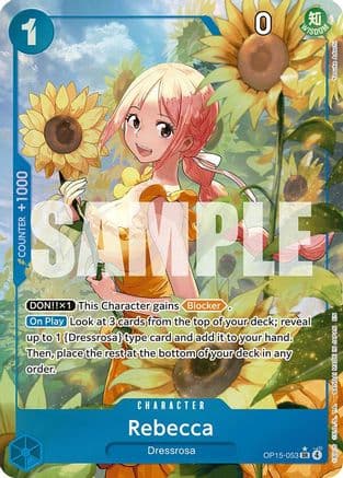 Rebecca (OP15-053) (Alternate Art) — Adventure on Kami's Island