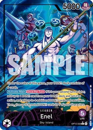 Enel (OP15-058) (Alternate Art) — Adventure on Kami's Island