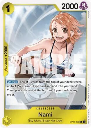 Nami (OP15-108) — Adventure on Kami's Island