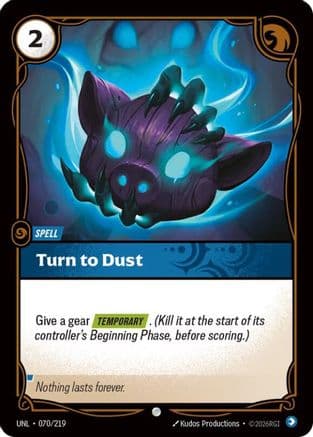 Turn to Dust — Unleashed