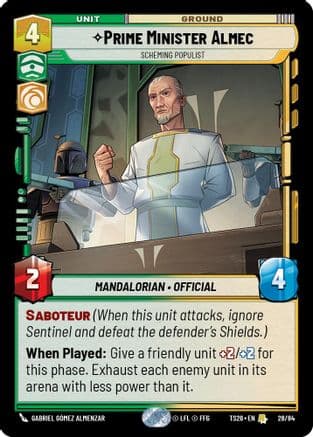 Prime Minister Almec - Scheming Populist — Twin Suns