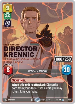 Director Krennic - I Lose Nothing But Time (Serialized) (Rose Gold) — Secrets of Power