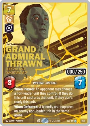 Grand Admiral Thrawn - Grand Schemer (Serialized) (Gold)