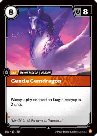 Gentle Gemdragon — Unleashed