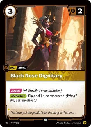 Black Rose Dignitary — Unleashed
