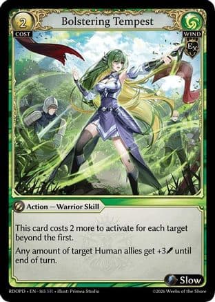 Bolstering Tempest — Radiant Origins: Pantheon Grand Archive TCG card by Chimal Phoenix Studio