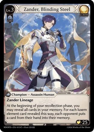 Zander, Blinding Steel (Extended Art) — Radiant Origins: Pantheon