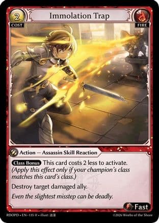 Immolation Trap — Radiant Origins: Pantheon