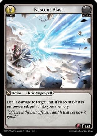 Nascent Blast (088A) — Radiant Origins: Pantheon
