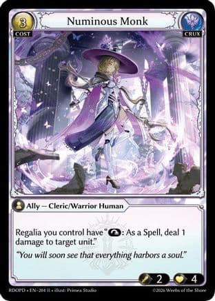 Numinous Monk — Radiant Origins: Pantheon