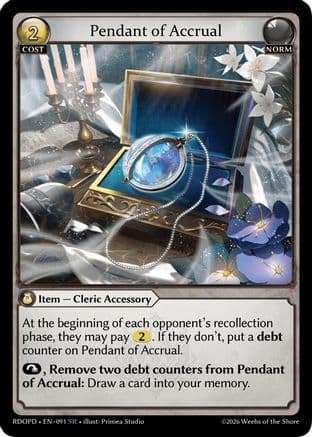 Pendant of Accrual — Radiant Origins: Pantheon
