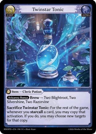 Twinstar Tonic — Radiant Origins: Pantheon