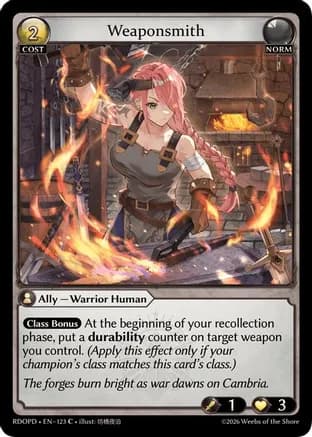 Weaponsmith — Radiant Origins: Pantheon