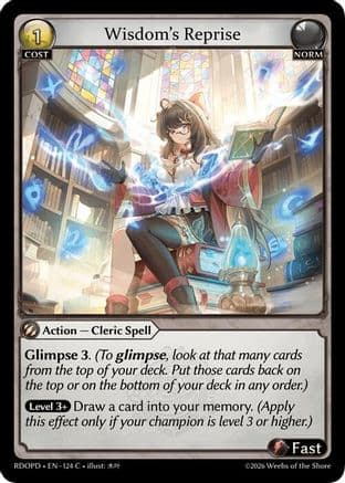 Wisdom's Reprise — Radiant Origins: Pantheon