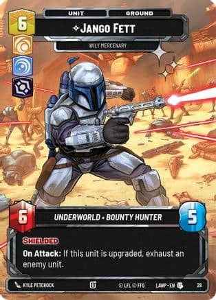 Jango Fett - Wily Mercenary (Foil) — A Lawless Time - Weekly Play Promos