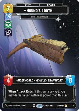Hound's Tooth - Hunters' Approach (Foil) — A Lawless Time - Weekly Play Promos