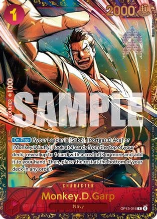 Monkey.D.Garp (Treasure Cup March 2026) — One Piece Promotion Cards
