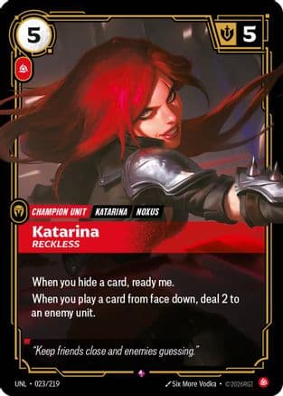 Katarina - Reckless — Unleashed