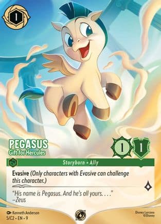 Pegasus - Gift for Hercules (5) — Disney Lorcana Promo Cards