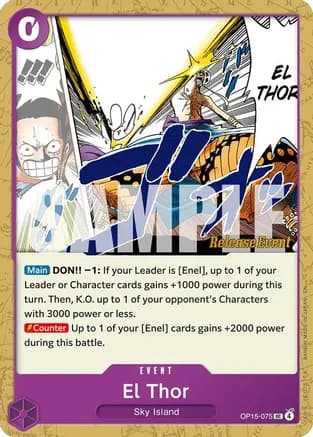El Thor — Adventure on Kami's Island Release Event Cards