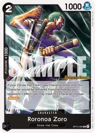 Roronoa Zoro (OP15-094) — Adventure on Kami's Island Release Event Cards