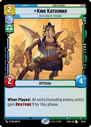 King Katuunko - Great King of Toydaria — Twin Suns