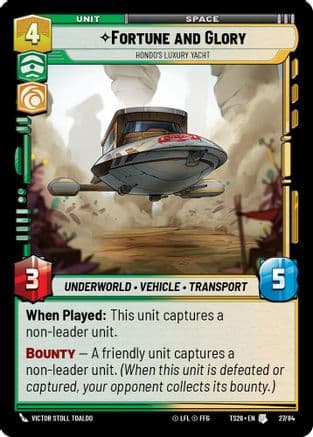Fortune and Gory - Hondo's Luxury Yacht — Twin Suns