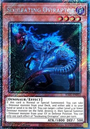 Souleating Oviraptor (Platinum Secret Rare) — Rarity Collection 5