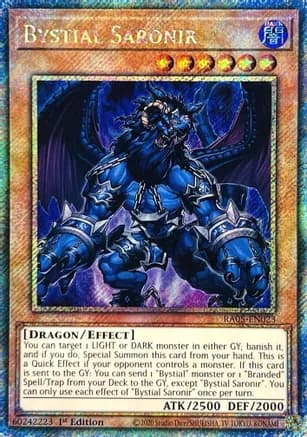 Bystial Saronir (Platinum Secret Rare) — Rarity Collection 5