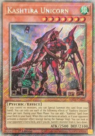 Kashtira Unicorn (Platinum Secret Rare) — Rarity Collection 5