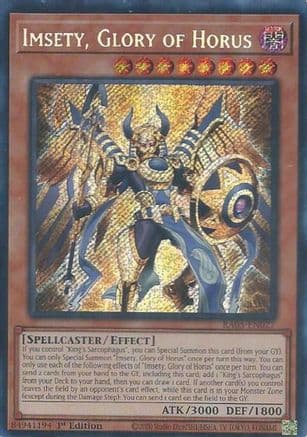 Imsety, Glory of Horus (Secret Rare) — Rarity Collection 5
