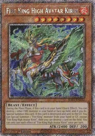 Fire King High Avatar Kirin (Platinum Secret Rare) — Rarity Collection 5