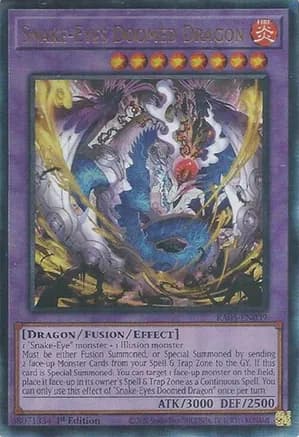 Snake-Eyes Doomed Dragon (Ultimate Rare) — Rarity Collection 5