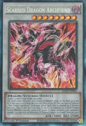 Scarred Dragon Archfiend (Collector's Rare) — Rarity Collection 5