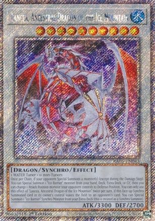 Lancea, Ancestral Dragon of the Ice Mountain (Platinum Secret Rare) — Rarity Collection 5