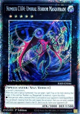 Number C104: Umbral Horror Masquerade (Platinum Secret Rare) — Rarity Collection 5