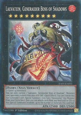 Laevatein, Generaider Boss of Shadows (Collector's Rare) — Rarity Collection 5