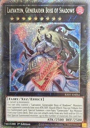Laevatein, Generaider Boss of Shadows (Platinum Secret Rare) — Rarity Collection 5