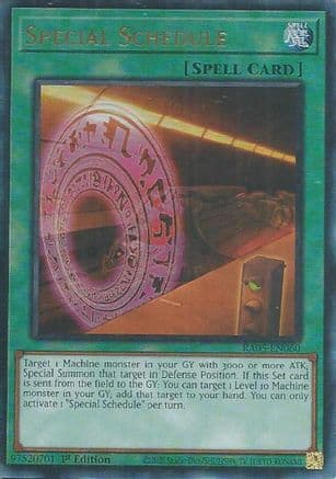 Special Schedule (Ultimate Rare) — Rarity Collection 5