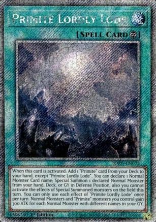 Primite Lordly Lode (Platinum Secret Rare) — Rarity Collection 5