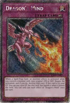 Dragon's Mind (Platinum Secret Rare) — Rarity Collection 5