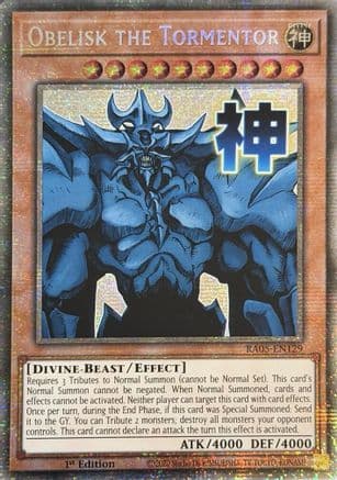 Obelisk the Tormentor (Starlight Rare) — Rarity Collection 5