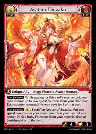 Avatar of Suzaku — Radiant Origins