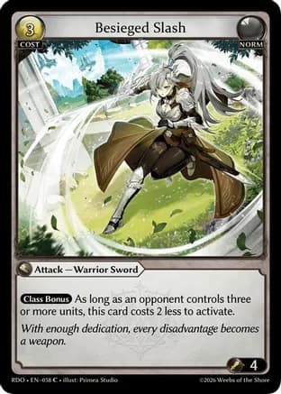 Besieged Slash — Radiant Origins