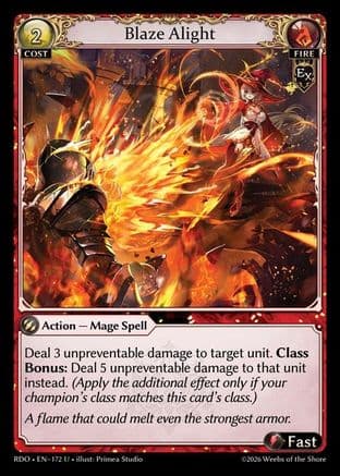 Blaze Alight — Radiant Origins