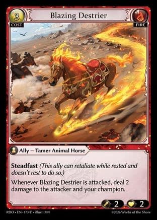 Blazing Destrier — Radiant Origins