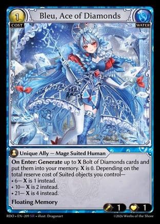 Bleu, Ace of Diamonds — Radiant Origins