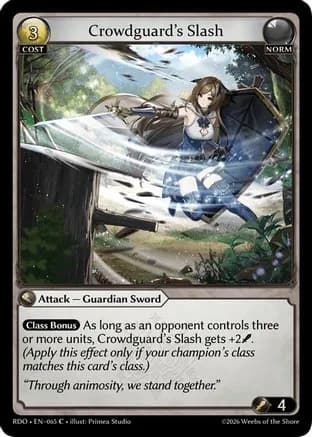 Crowdguard's Slash — Radiant Origins